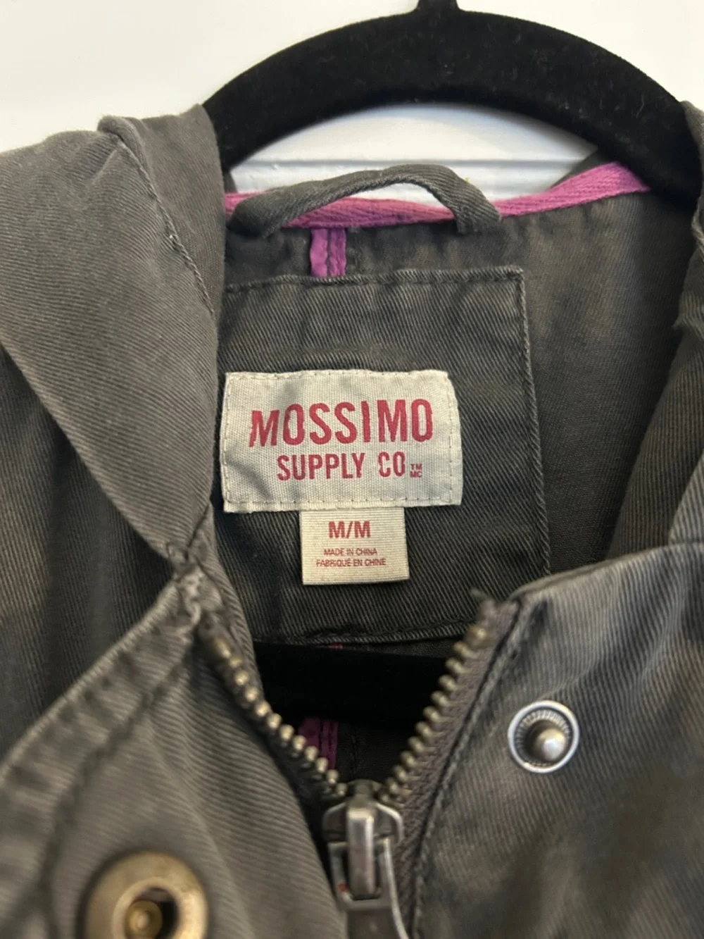 Mossimo Supply Co. Hooded Utility Jacket in Olive Green - Picture 2 of 3